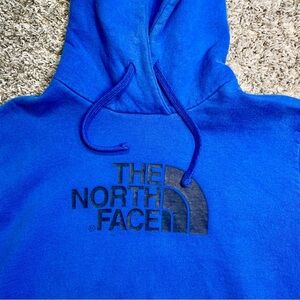 The North Face Blue Pullover Hoodie with Logo Tag